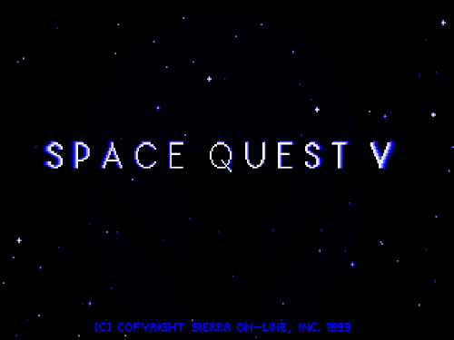 The title screen.